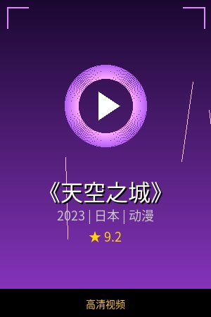《天空之城》高清动漫视频海报